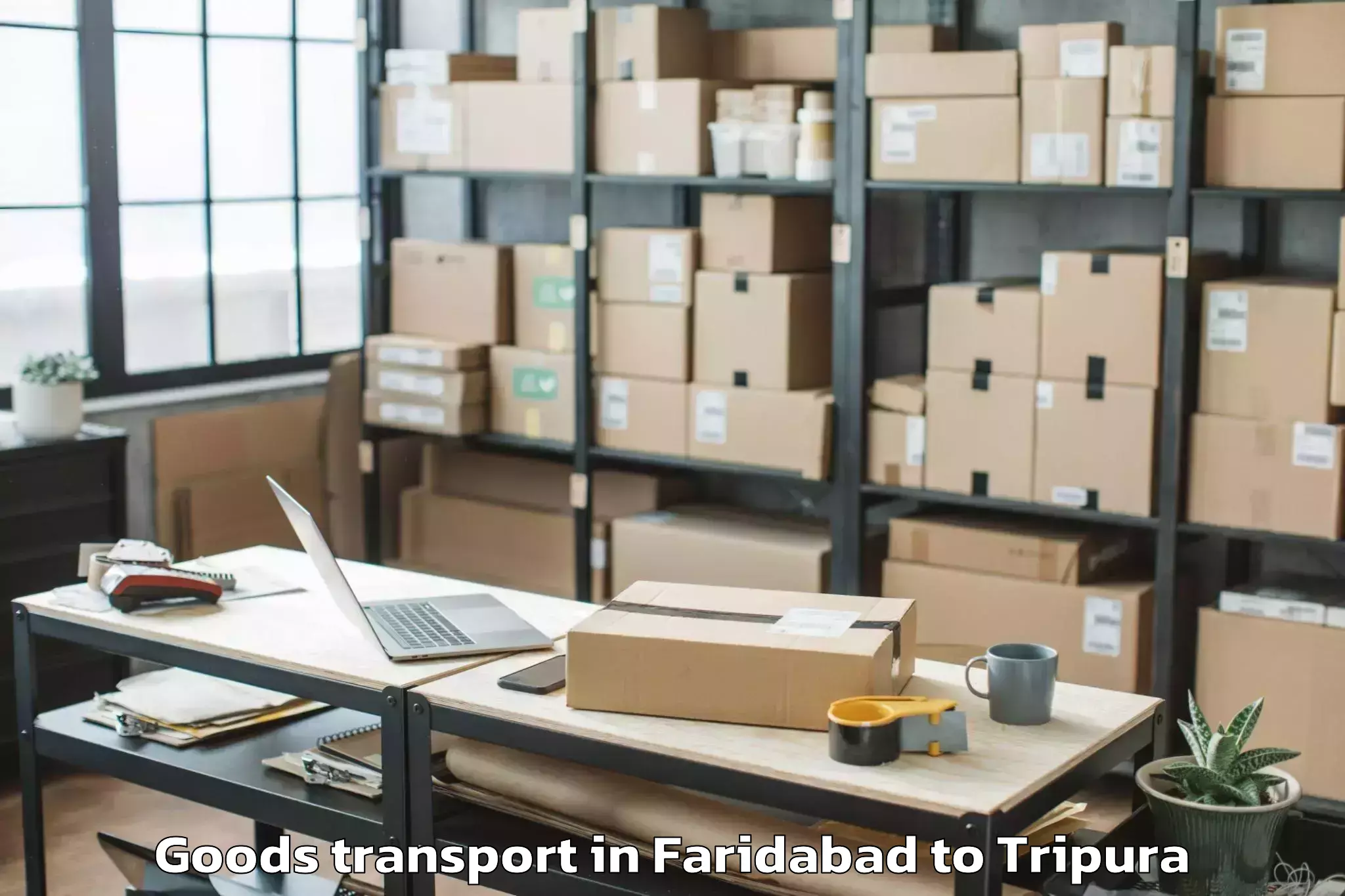 Reliable Faridabad to Tulashikhar Goods Transport